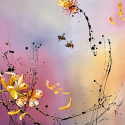 Sweet as Honey by Kay Davenport - Box Canvas sized 18x18 inches. Available from Whitewall Galleries
